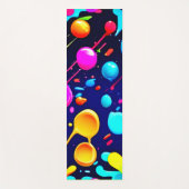 Tropfneonfarben Ästhetik Yogamatte (Vorderseite)