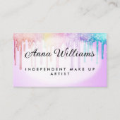 Tropfröhre Einfärbung auf Lila bleich Visitenkarte (Vorderseite)