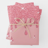 Tropfrosa Glitzer-Effekt und Glitzern Geschenkpapier Set (Beispiel)