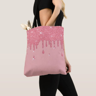 Tropfrosa Glitzer-Effekt und Glitzern Tasche