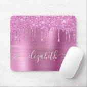 Tropfrosa Glitzer Monogram Maus Pad Mousepad (Mit Mouse)
