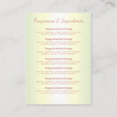 Tropfrosa Glitzer Soap Duftstoffe Visitenkarte (Rückseite)