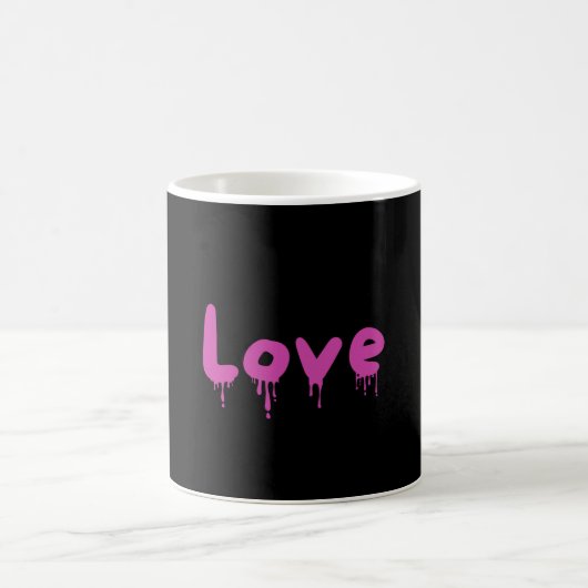 Tropfrosa Liebe Kaffeetasse (Mittel)