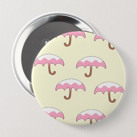 Tropfschirmmuster Button (Vorne & Hinten)