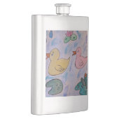 Tropfseile auf dem Ducklings Classic Flask Flachmann (Rechts)