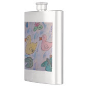 Tropfseile auf dem Ducklings Classic Flask Flachmann (Links)