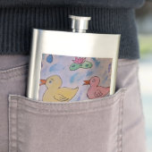 Tropfseile auf dem Ducklings Classic Flask Flachmann (Beispiel)