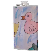 Tropfseile auf Ducklings Vinyl Wrapped Flask Flachmann (Links)