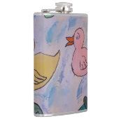 Tropfseile auf Ducklings Vinyl Wrapped Flask Flachmann (Rechts)