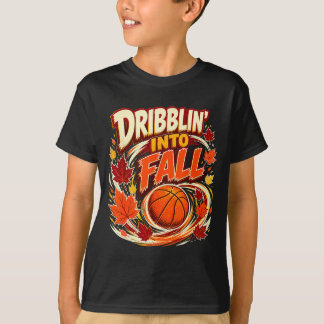 Tropft in den Herbst Basketball-Shirt für Jungen K T-Shirt