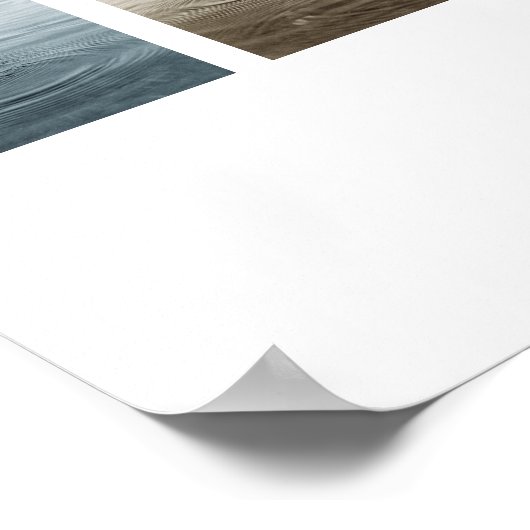 Tropftriptychon Poster (Ecke)