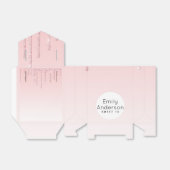 Tropfwein Glitzer Sweet 16 Pink Trendy 16. Party Geschenkschachtel (Ungefaltet)