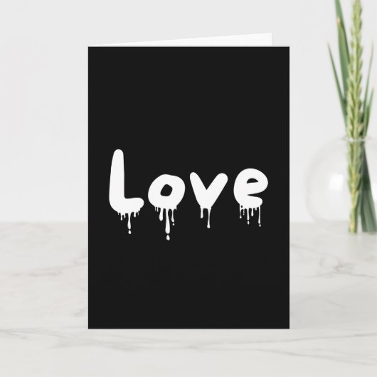 Tropfweiß Liebe Karte (Vorderseite)