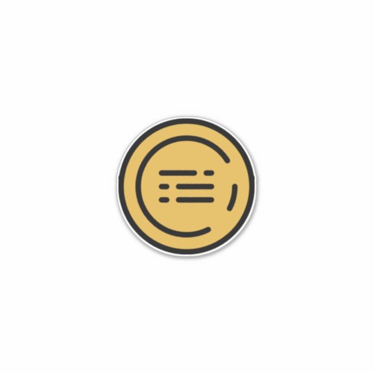 Trophäe-1 Aufkleber (Vorderseite)