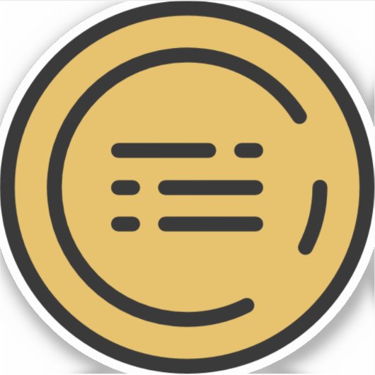 Trophäe-1 Aufkleber (Vorderseite)