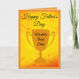 Trophäe "Alles Gute zum Vatertag" Weltbester Vater Karte
