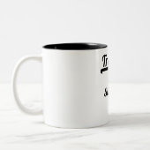 Trophäe-Ehefrau seit 1995 Zweifarbige Tasse (Links)