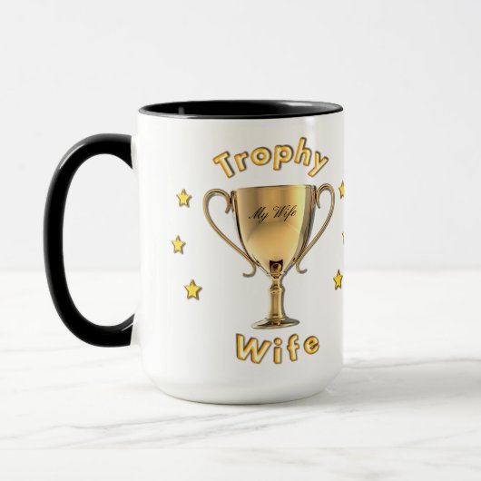 Trophäe-Ehefrau-Tasse Tasse (Links)