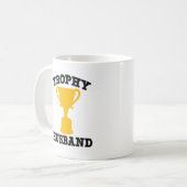 Trophäe-Ehemann lustig Kaffeetasse (Vorderseite Links)