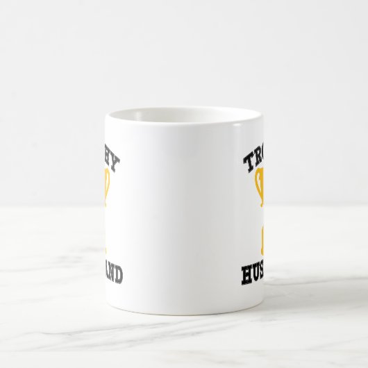 Trophäe-Ehemann lustig Kaffeetasse (Mittel)