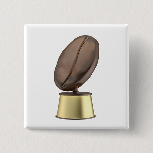 Trophäe mit Kaffeebohne Button (Vorderseite)