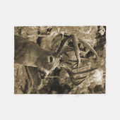 Trophäe-Rotwild Fleecedecke (Vorderseite (Horizontal))