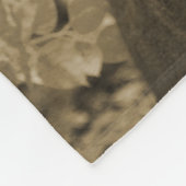 Trophäe-Rotwild Fleecedecke (Ecke)