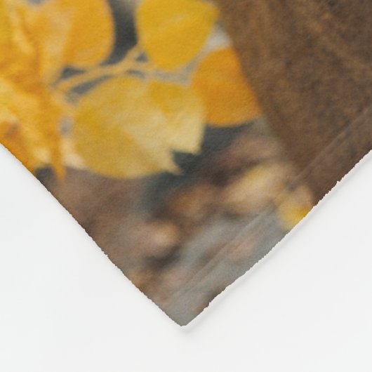 Trophäe-Rotwild Fleecedecke (Ecke)