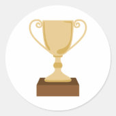 Trophäe Runder Aufkleber (Vorderseite)