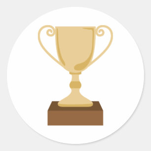 Trophäe Runder Aufkleber