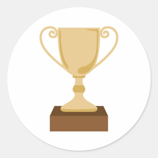 Trophäe Runder Aufkleber (Vorderseite)