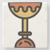 Trophäe Steinuntersetzer (Vorderseite)