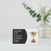 Trophäe-Visitenkarten Visitenkarte (Stehend Vorderseite)