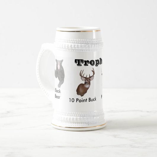 Trophäen Bierglas (Vorderseite Links)