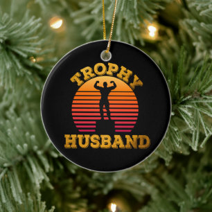 Trophäen-Ehemann Keramik Ornament