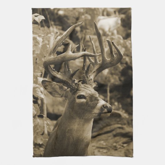 Trophäenhirsch Küchentuch (Vertikal)