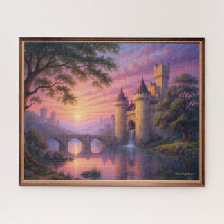 TROPHÄISCHE BURG ILLUSTRATION PUZZLE