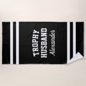 TROPHIE HUSBAND lustiges Handtuch für Männer (Vorderseite)