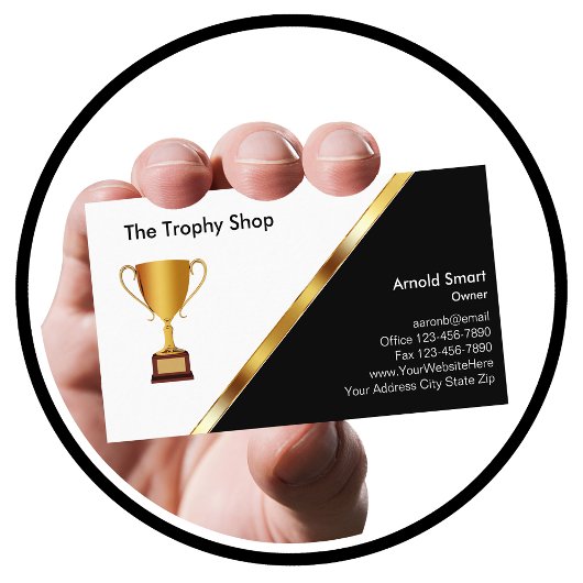 Trophy Awards Business Cards Visitenkarte