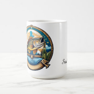 Trophy-Barsch springt zum Abendessen Kaffeetasse