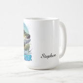 Trophy Bass Hunter Anpassbar Kaffeetasse (VorderseiteRechts)