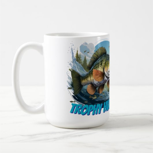 Trophy Bass Hunter Customizable Kaffeetasse (Links)