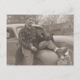 Trophy Bear Hunter Postkarte