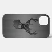 Trophy Buck Deer - Brushed Gun Metal Case-Mate iPh Case-Mate iPhone Hülle (Rückseite (Horizontal))