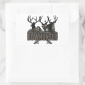 Trophy Bucks Bowhunter Rechteckiger Aufkleber (Tasche)