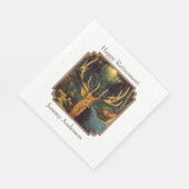 Trophy Bull Elk in Autumn Serviette (Ecke)