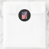 Trophy Champion Fun Bean Bag Cornhole Player Flag Runder Aufkleber (Tasche)