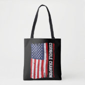 Trophy Champion Fun Bean Bag Cornhole Player Flag Tasche (Vorderseite)