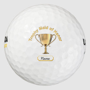 Trophy Cup für eine 'Trauzeugin'. Golfball
