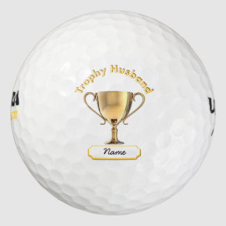 Trophy Cup für eine Trophäe 'Husband'. Golfball